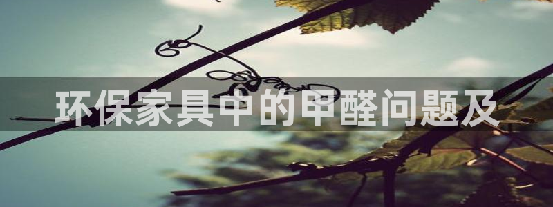 沐鸣平台官网下载：环保家具中的甲醛问题及